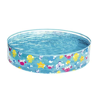 Piscina Inflable Ocean Piscina de plástico Duro, Gran Piscina Infantil Redonda para bebés, Piscina Familiar Estanque de Peces, bañera de Verano Plegab