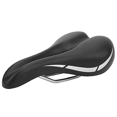 JUMZ Sillín de Bicicleta, Cómodo Sillín de Bicicleta de Montaña Hueco Ergonómico de Alta Resistencia Al Desgaste para Montar en Bicicletas Plegables