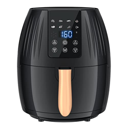 VGAGV Freidora De Aire Multifuncional Freidora Eléctrica Inteligente Doméstica De Gran Capacidad De 5,5 L, Cesta Antiadherente Y Apta para Lavavajilla en oferta