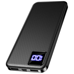 Power Bank 10000mAh, Bateria Externa, Cargador Portatil con Pantalla LED Digital 2 Salidas & 2 Entradas Compatible con iPhone Samsung Huawei Xiaomi On precio