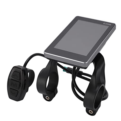 JUMZ Medidor de Pantalla LCD de Bicicleta Eléctrica, Panel de Pantalla LCD de Fácil Operación a Prueba de Agua de Alta Dureza para Scooters Eléctricos