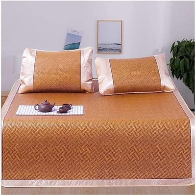 DYCIN Alfombras para Dormir de Verano refrigeración de Verano Matería de Dormir Ratán, colchón Plegable de bambú y Estera de bambú de Pieza para el Do