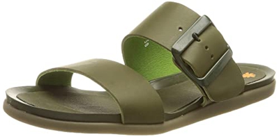 Art LARISSA Sandalias Planas, Mujer, Verde (Kaki), 39 EU