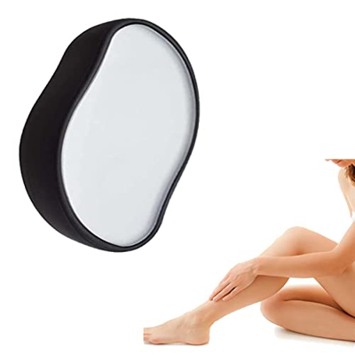 Borrador de Pelo de Cristal,Depilador de Cristal sin Dolor,Crystal Hair Eraser,Eliminador de Vello mágico sin Dolor, para Pierna, Brazo y Espalda (Neg