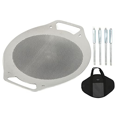 Sartén para Parrilla Elevable, Sartén para Parrilla Industria Pesada Sartén para Parrilla sin Humo Estufa Sartén Barbacoa Al Aire Libre Picnic Camping