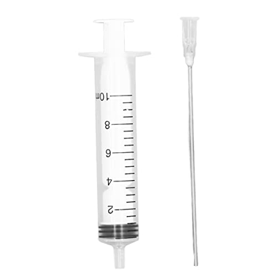 Jeringa de Plástico para Tinta, Pluma Estilográfica Jeringa de Relleno de Tinta Jeringa de Llenado de Tinta de 10 Ml con Punta de Aguja Extraíble para