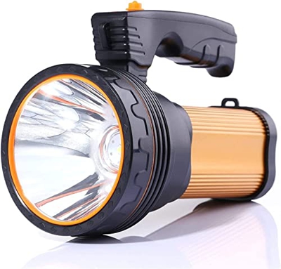 Haiqings Linta de Mano de 6000 mAh LED Lintería súper Brillante Impermeable al Aire Libre Searchlight portátil (Color: Plateado) wangyiren93 (Color : 