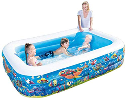 DICOINA Piscina de Castillo Inflable Familiar Grande, Piscina Infantil Engrosada para niños Adultos jardín Patio Trasero A precio