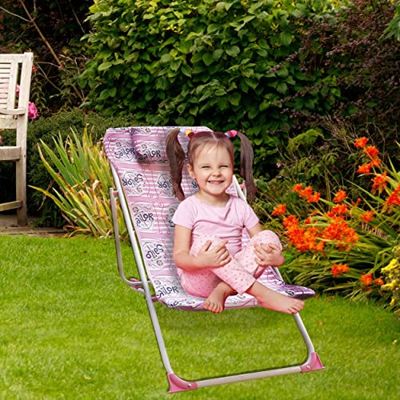 REPLOOD Silla mecedora infantil plegable jardín playa 67 x 47 x 55 cm 4 colores surtidos