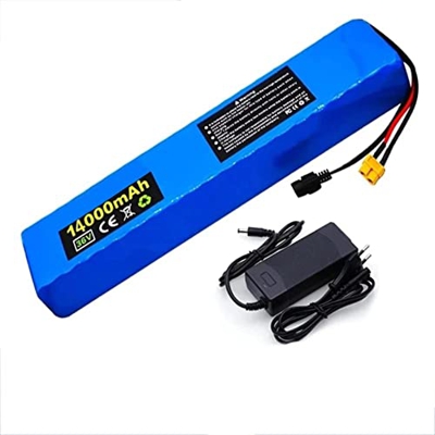 GZYHDC 36V 10S4P Batería de 14AH PAQUETA 500W Alta BATERÍA 42V 14000 MAPH EBIKE BICCLE ELÉCTRICO BMS 42V Batería con Enchufe XT60+Cargador