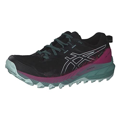 Asics Gel-Trabuco 10 G-TX, Trail Running Shoe Mujer, Black/Soothing Sea, 38 EU