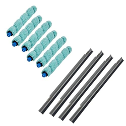 Piezas de Repuesto de Barrido de Robot 10 PCS Robot Robot Piezas de aspiradora: 6 pcs Lavado de Piso Robótico Cepillo Principal y 4 PCS Raper Limper f en oferta