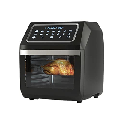 Horno Eléctrico Doméstico Horno De Freidora De Aire Visual Multifunción Horno De Freidora De Aire Integrado, Combo De Encimera De Horno De Convección 