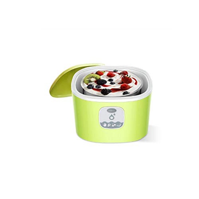 Máquina eléctrica automática de yogur para hacer yogur DIY Herramienta multifunción de acero inoxidable Máquina de yogur 1L (Color: B)