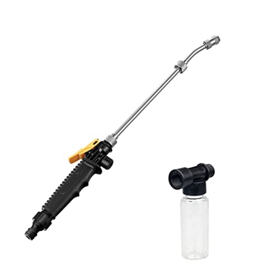 Pistola de lavado de alta presión de acero inoxidable con pistola de pulverización de energía con botella de espuma extraíble para electrodomésticos d
