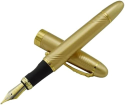LXESWM Fountain Pens Fountain Pen Metal Fountain Pen Classic Ink Pen con Gold Clip Iridium Media Nib de 0.7 mm Pensas for la Escritura de la Oficina ( precio