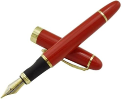 LXESWM Fountain Pens Fountain Pen Metal Fountain Pen Classic Ink Pen con Gold Clip Iridium Media Nib de 0.7 mm Pensas for la Escritura de la Oficina ( en oferta