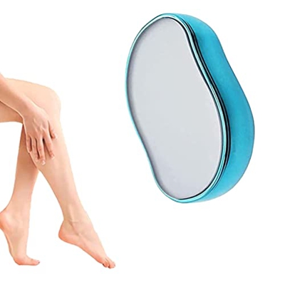Borrador de Pelo de Cristal,Depilador de Cristal sin Dolor,Crystal Hair Eraser,Eliminador de Vello mágico sin Dolor, para Pierna, Brazo y Espalda (azu