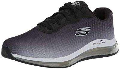 Skechers Skech-Air Element 2.0, Zapatillas Mujer, Black & White Mesh/Trim, 37 EU