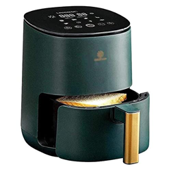 Freidora de aire para uso doméstico Freidora de aire de 2,5 litros Horno de freidora sin aceite de 1400 W con 8 ajustes preestablecidos de cocción Tem características