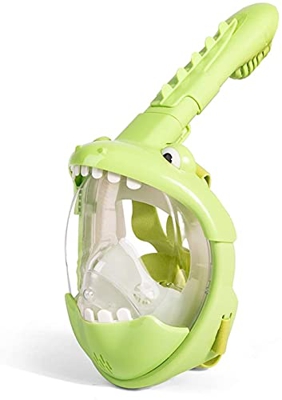 AMZOPDGS Buceo Máscaras de Buceo Niños Natación Máscara de esnórquel de Cara Completa Niños Niñas Submarino Buceo Antiniebla Snorkel Máscara de Buceo 