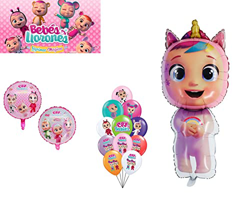 Globos bebes llorones gas helio y latex. Celebraciones fiestas decoración cumpleaños (Pack luxe) precio
