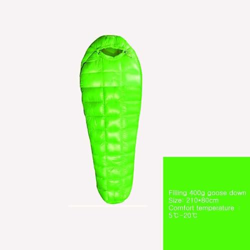 Sddnvs Goose Down saco de dormir momia relleno 400g/600g impermeable a prueba de viento portátil viaje senderismo camping equipo características