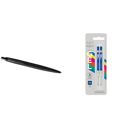 Parker Jotter XL boligrafo | negro mate monochrome | punta mediana | tinta azul | en estuche de regalo + Originals recambios de tinta de gel | Recambi precio