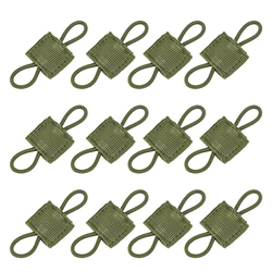 DAWRIS Sistema Molle de accesorios para mochila táctica, chaleco, 12 unidades, hebilla MOLLE, accesorios para mochila táctica, accesorios con hebilla  características