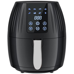 VGAGV Freidora De Aire con Pantalla Táctil Inteligente, Freidora Eléctrica Automática De Gran Capacidad De 5,5 L, Pantalla Táctil Digital, Cesta Antia precio