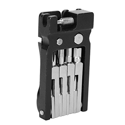 Weikeya Herramientas de Reparación de Bicicletas 20 en 1, Juego de Herramientas de Reparación de Bicicletas Ajustables con Tirantez Plegable para Bici