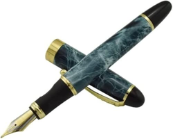 LXESWM Fountain Pens Fountain Pen Metal Fountain Pen Classic Ink Pen con Gold Clip Iridium Media Nib de 0.7 mm Pensas for la Escritura de la Oficina ( en oferta