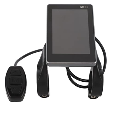 Yeck Panel de Pantalla LCD, Bicicleta Eléctrica Digital ABS Pantalla LCD 36V 48V Multifunción a Prueba de Agua para Scooters Eléctricos