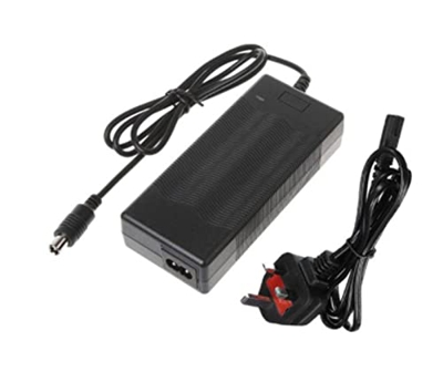 SSIJK Ajustar for el Cargador de 36V de 10 mm del Conector del Enchufe de 10 mm 4 2V 2A Bicicleta eléctrica Powercero de la batería de Litio Scooter (