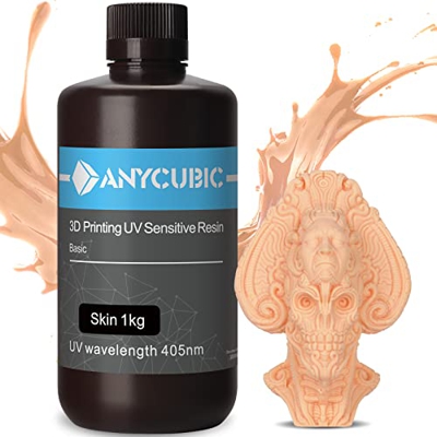 Resina Estándar para Impresora 3D, ANYCUBIC Resina Fotosensible de Curado con Luz UV de 405 NM con Alta Precisión y Curado Rápido y Excelente Fluidez 