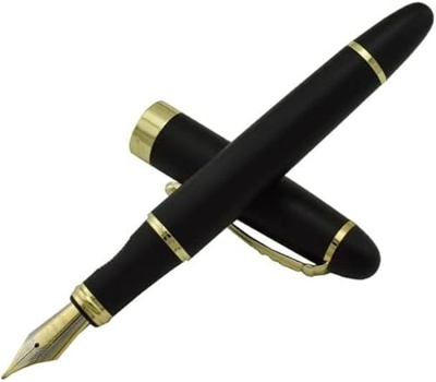 LXESWM Fountain Pens Fountain Pen Metal Fountain Pen Classic Ink Pen con Gold Clip Iridium Media Nib de 0.7 mm Pensas for la Escritura de la Oficina (