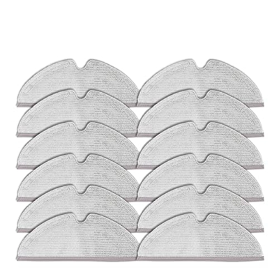 UVIYO Toallitas Robot Robot de Barrido de aspiradora compatibles con Xiaomi Stone S5 MAX S6 Pure S6 Ma XV S5 S51 S50 S55 Xiaowa E25 E35 (Color : 12Pcs