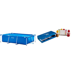 Intex 28270NP Small Frame Piscina Desmontable, 220 x 150 x 60 cm, 1.662 litros, Multicolor + QUIMICAMP 209080 Kit Analisis Oto Y Ph en oferta