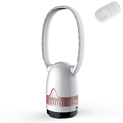 CHUANG Ventilador de Torre sin aspas, Ventilador sin aspas, purificador de Aire, Ventilador de pie con purificador de Aire, Ventilador de Piso sin asp