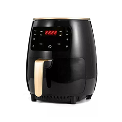 Freidora profunda Freidora de aire 4. 5L 1200W Freidora Air Oilless H-Enrey Fryer Cooker Temp/Time Control Smart Touch Lcd Airfryer profundo con cesta características