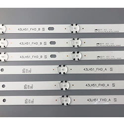 TXTC LED Backlight Strip for for LG 43LH5100 43LH615V 43LH7500 43LH604V 43LH570V 43LH590V 43LH510V 43LH5700 43LH630V 43LW540S (Color : CN, Size : 1 Se en oferta