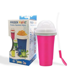 Slushy Maker Frozen Magic con cuchara de pajita Slush Ice Maker Taza Slush Ice Maker Helado para hacer usted mismo, incluye detergente verde precio