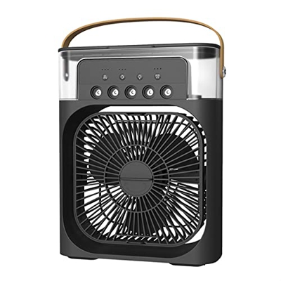 ZYKBB Mini Smart Air acondicionador Room Room Enfriamiento de Agua 5 Ventilador de Spray Humidificación de Escritorio USB Aire Acondicionado móvil (Co