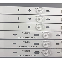 TXTC LED Backlight Strip 6 Lamps For for Philips 39'' TV IC-B-TBAC39D192 CLO_T39 PHP LD Rev.02 39PFL5708/F7 39PFL4398H/12 TPT390J1-HJ1L02 (Color : CN, en oferta