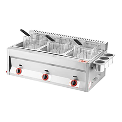 Freidora a Gas, freidora de Acero Inoxidable con Tanque de Alta Capacidad con Cuchara de Cesta para Restaurante Comercial, encimera, freidora de Cocin precio