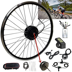 Niczu Kit de Conversión de Bicicleta Eléctrica, 48V 250W 500W Motor Cubo Transmisión Delantera, 20 24 26 27,5 28 29 Pulgadas 700C Rueda Delantera, con precio