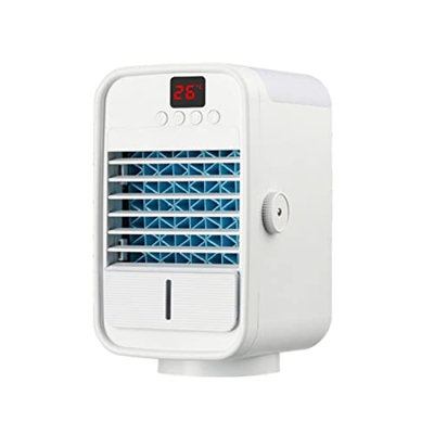 LALUV Ventilador Mini refrigerador de Aire Movible Tablero de enfriamiento Aire Acondicionado Espacio pequeño for la Oficina en el hogar Amplio Range 