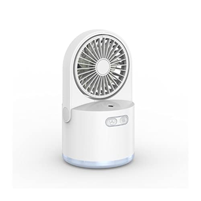 LALUV Ventilador Ventilador de Escritorio de Dos en uno Humidificador portátil Humidificador de Aerosol refrigerador de Aire Personal 30 0ml Tanque de