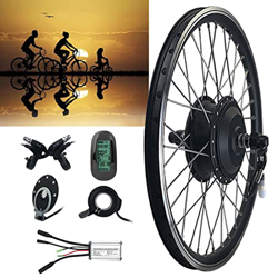 Niczu Juegos Motor Cubo Transmisión Delantera Bicicleta Eléctrica 48V 250W, Kit Conversión Bicicleta Eléctrica con Controlador y Sistema Pas, Rueda De en oferta
