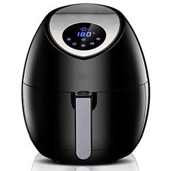 Freidora de aire eléctrica 1400W 220V 5L LED Horno digital Pantalla táctil Temporizador Control de temperatura Potencia, cesta de freír antiadherente  características